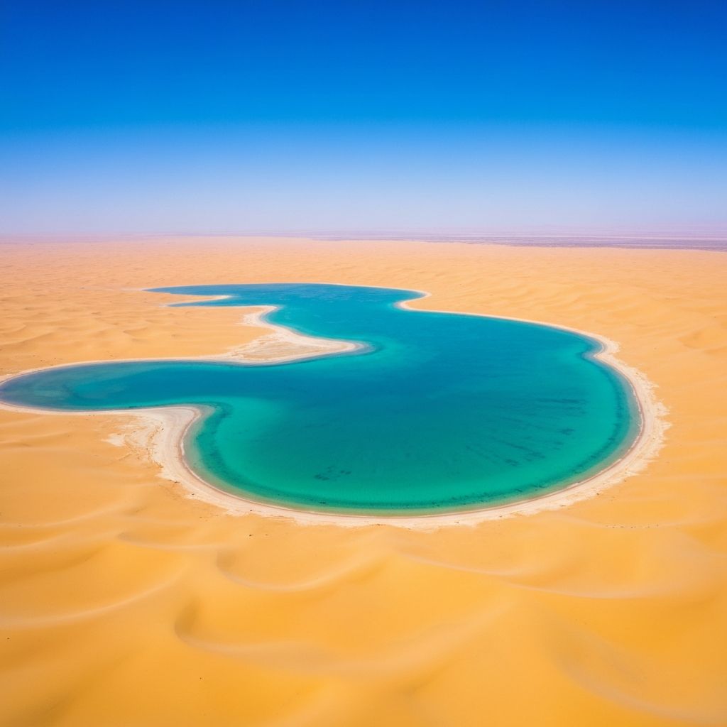 Vista panorámica de la península de Dakhla